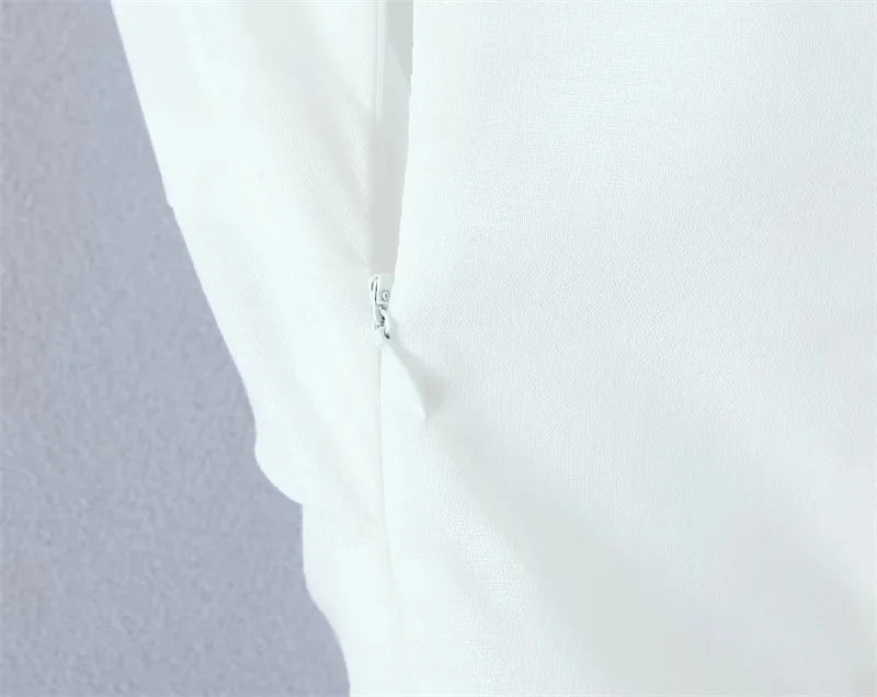 Women Button Up White Sleeveless The Ultimate Muse Collar Maxi Dress
