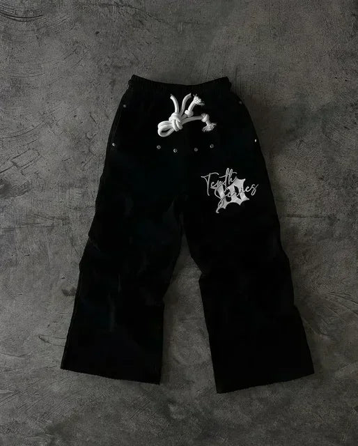Yu-Gi-Oh Baggy Sweatpants Men Casual Pants Gym Trousers Y2k Pants Elastic Waist American Streetwear 2000s Joggings Men Clothing