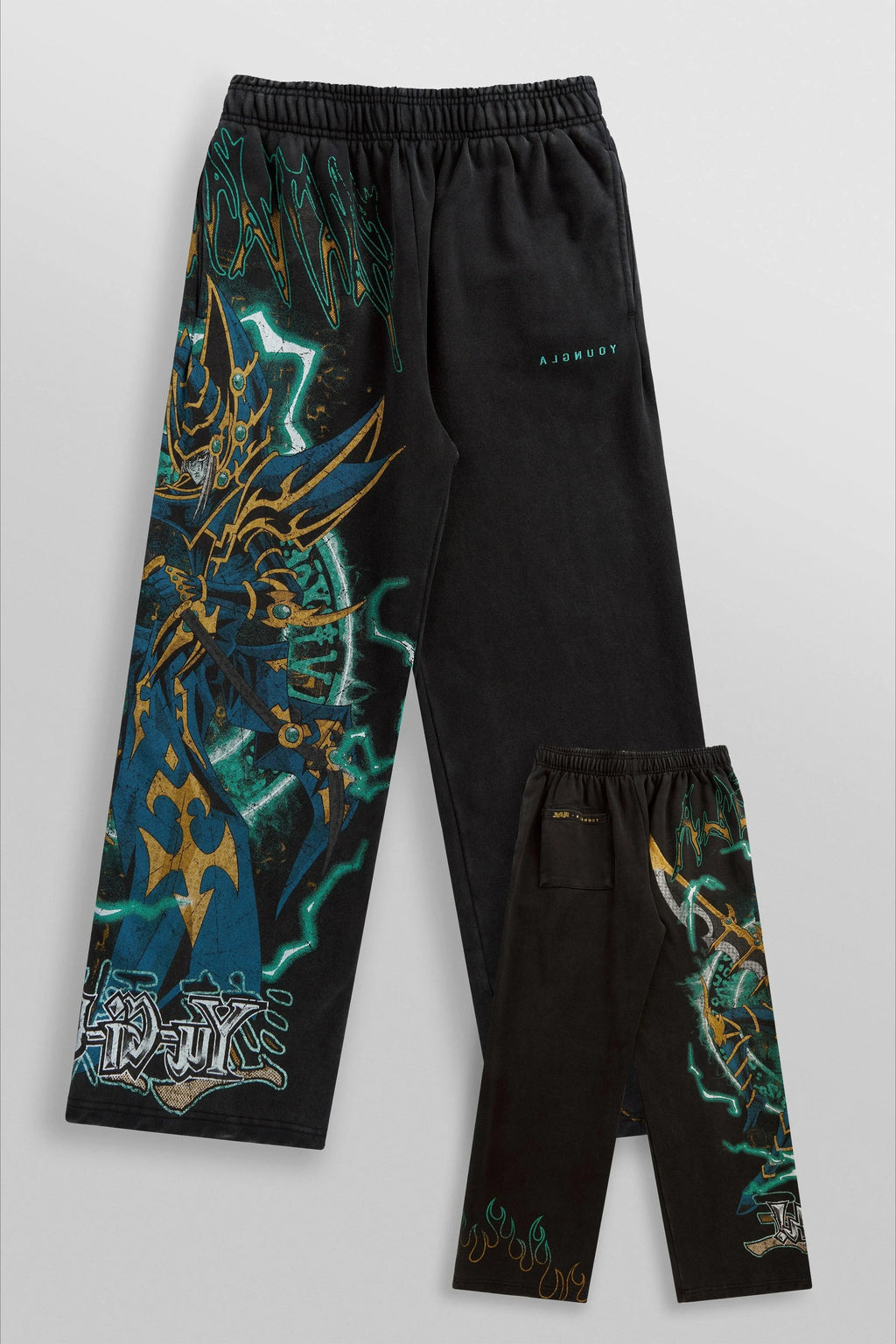 Yu-Gi-Oh Baggy Sweatpants Men Casual Pants Gym Trousers Y2k Pants Elastic Waist American Streetwear 2000s Joggings Men Clothing
